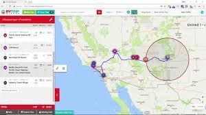 RV Trip Wizard map