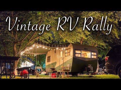 Vintage camper trailer